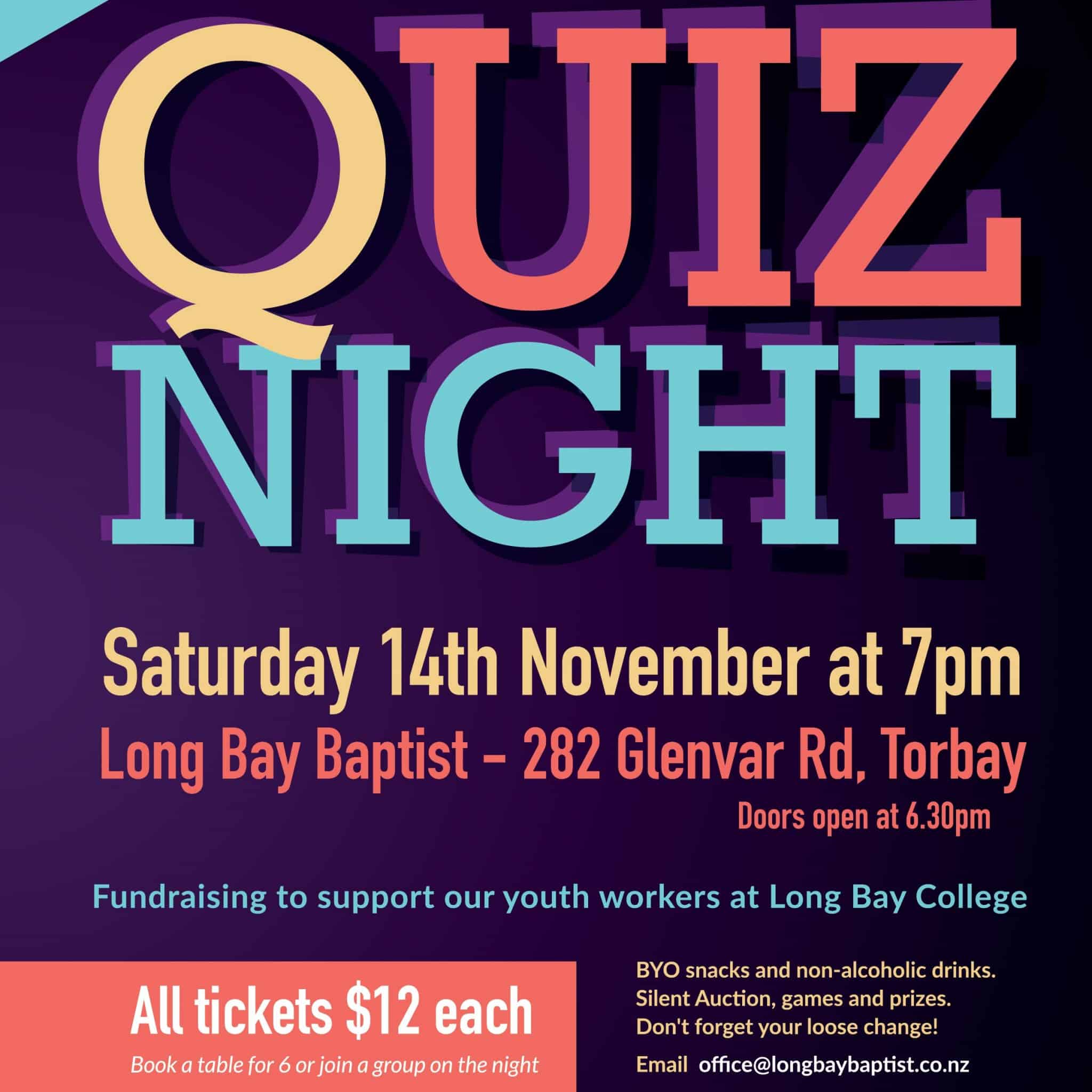 Quiz Night 2020 - Long Bay College